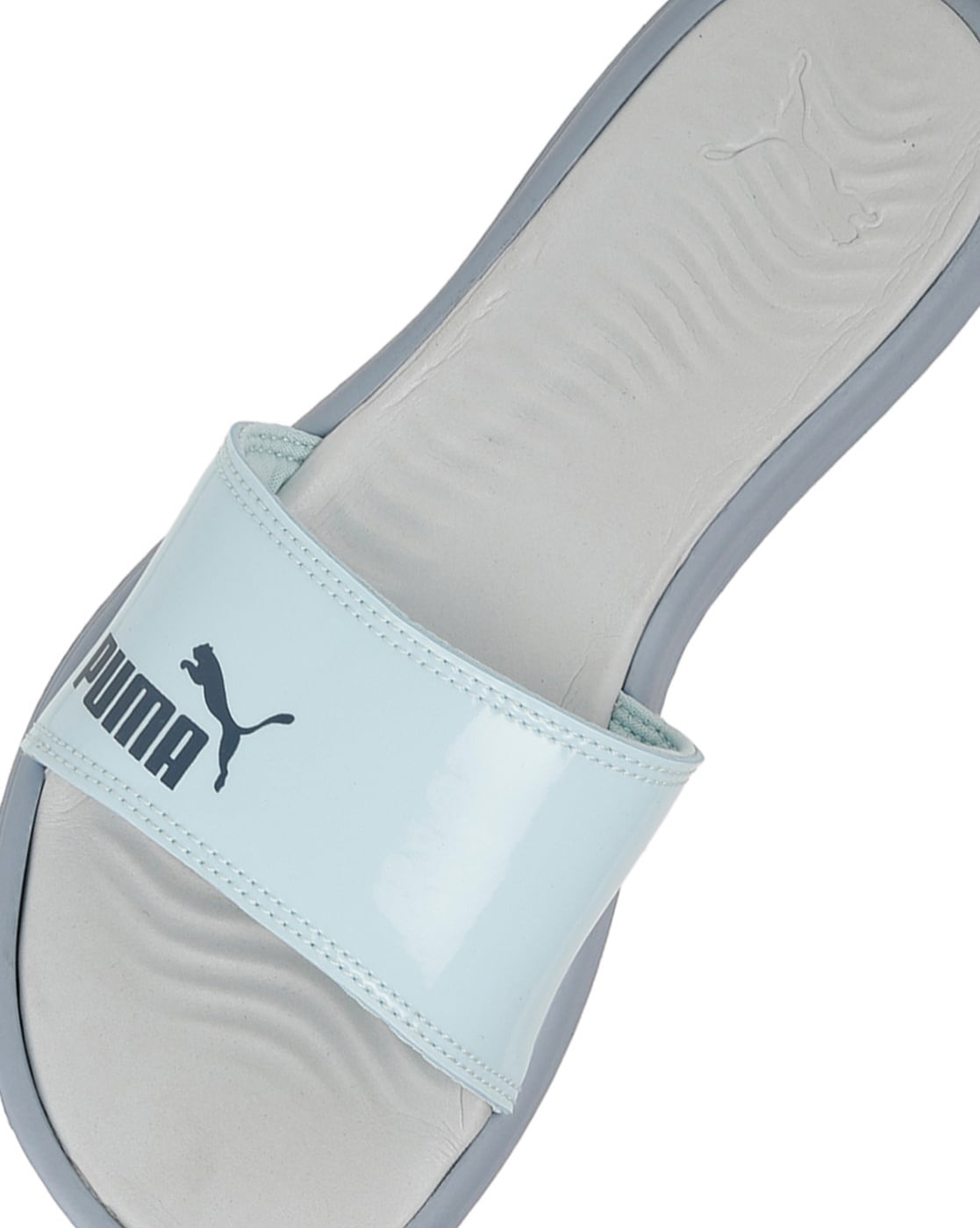 Puma slides cheap womens silver