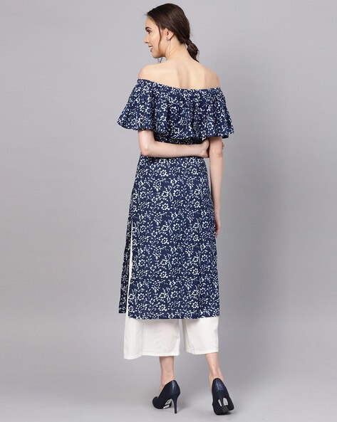 Off shoulder hotsell kurtis online