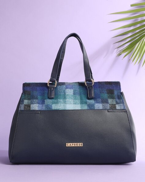 Buy Blue Checkered Bag Online In India -  India