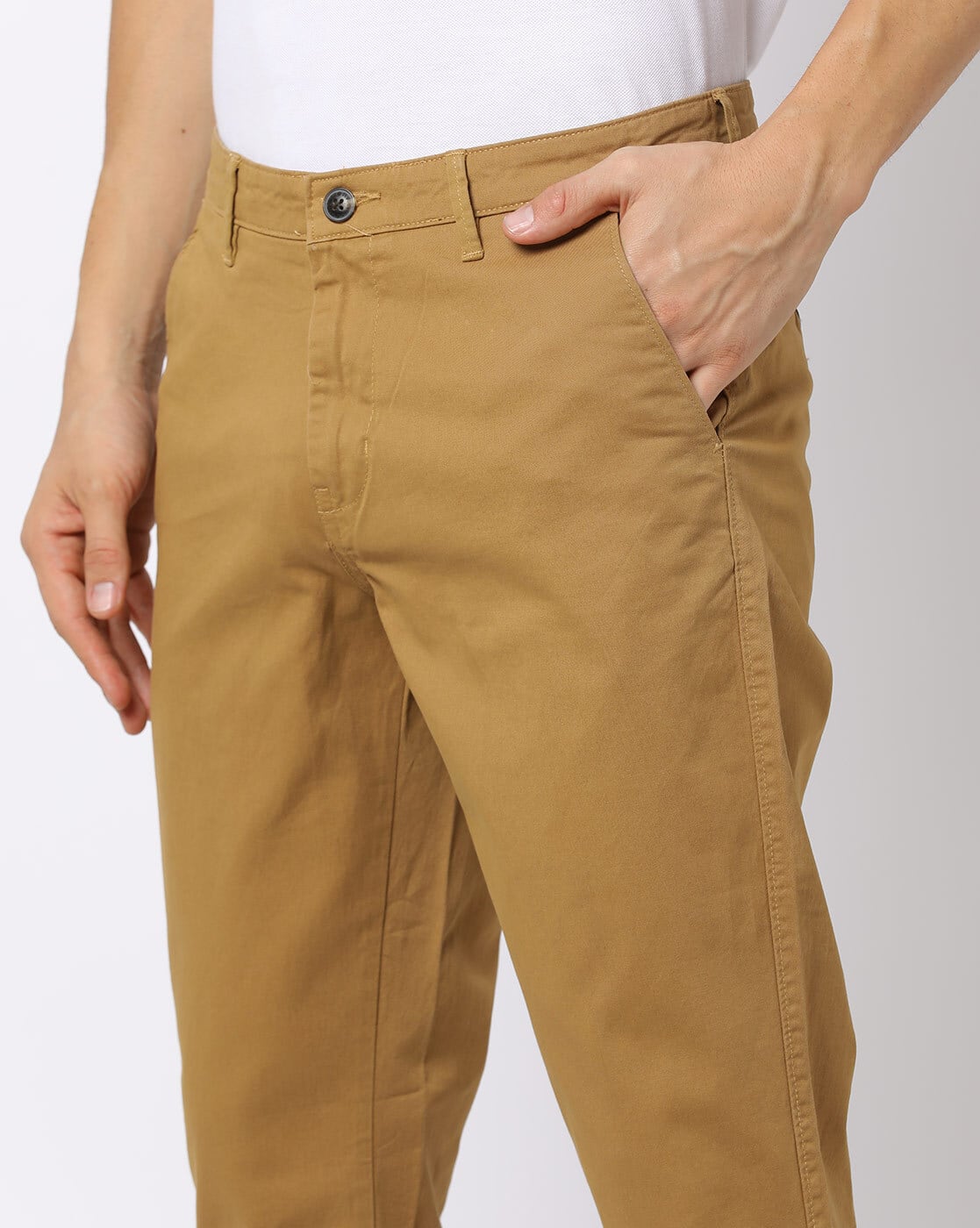 Flat-Front Tapered Fit Chinos