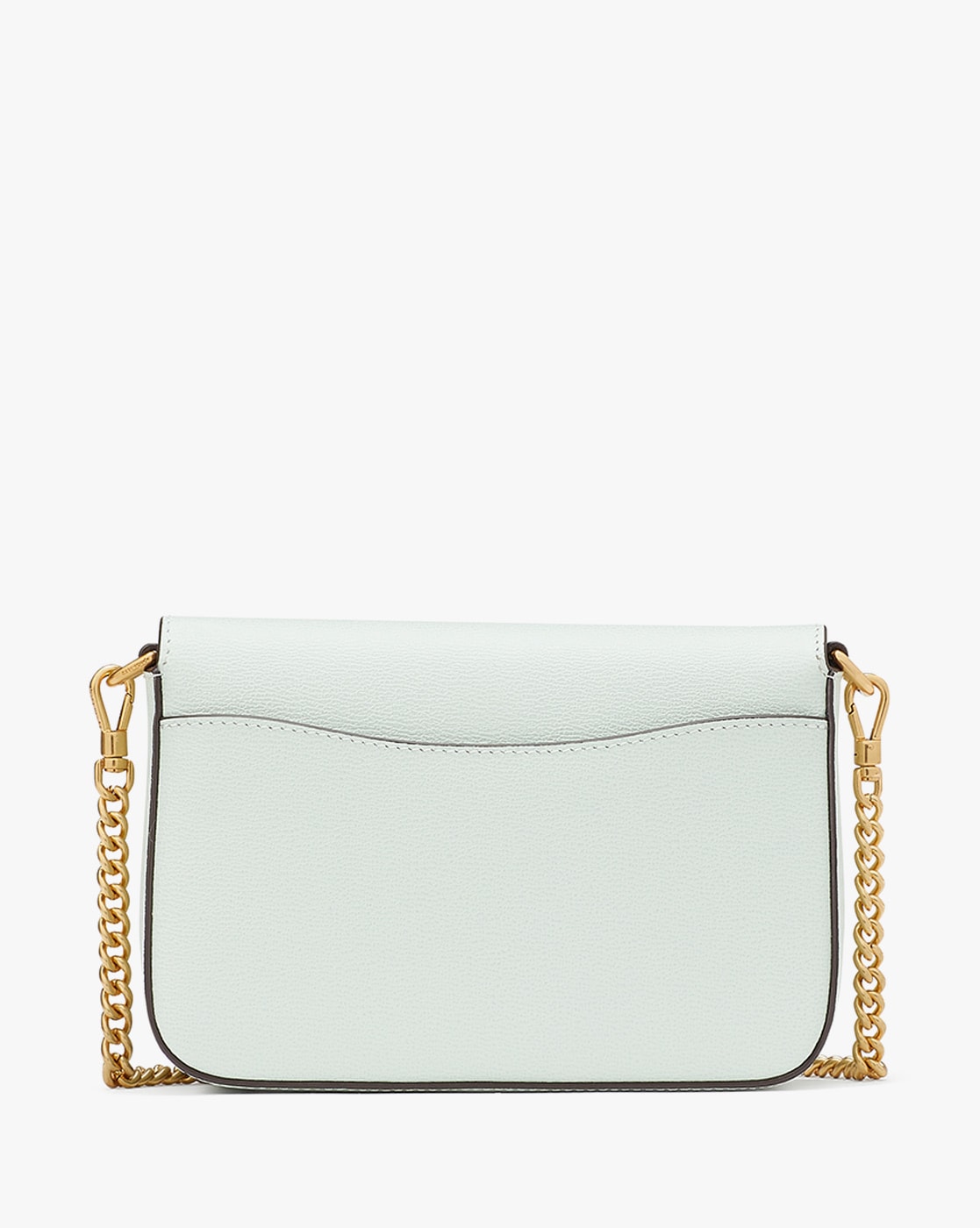 Kate Spade Greer Chain Crossbody Pale Blue Saffiano Leather 