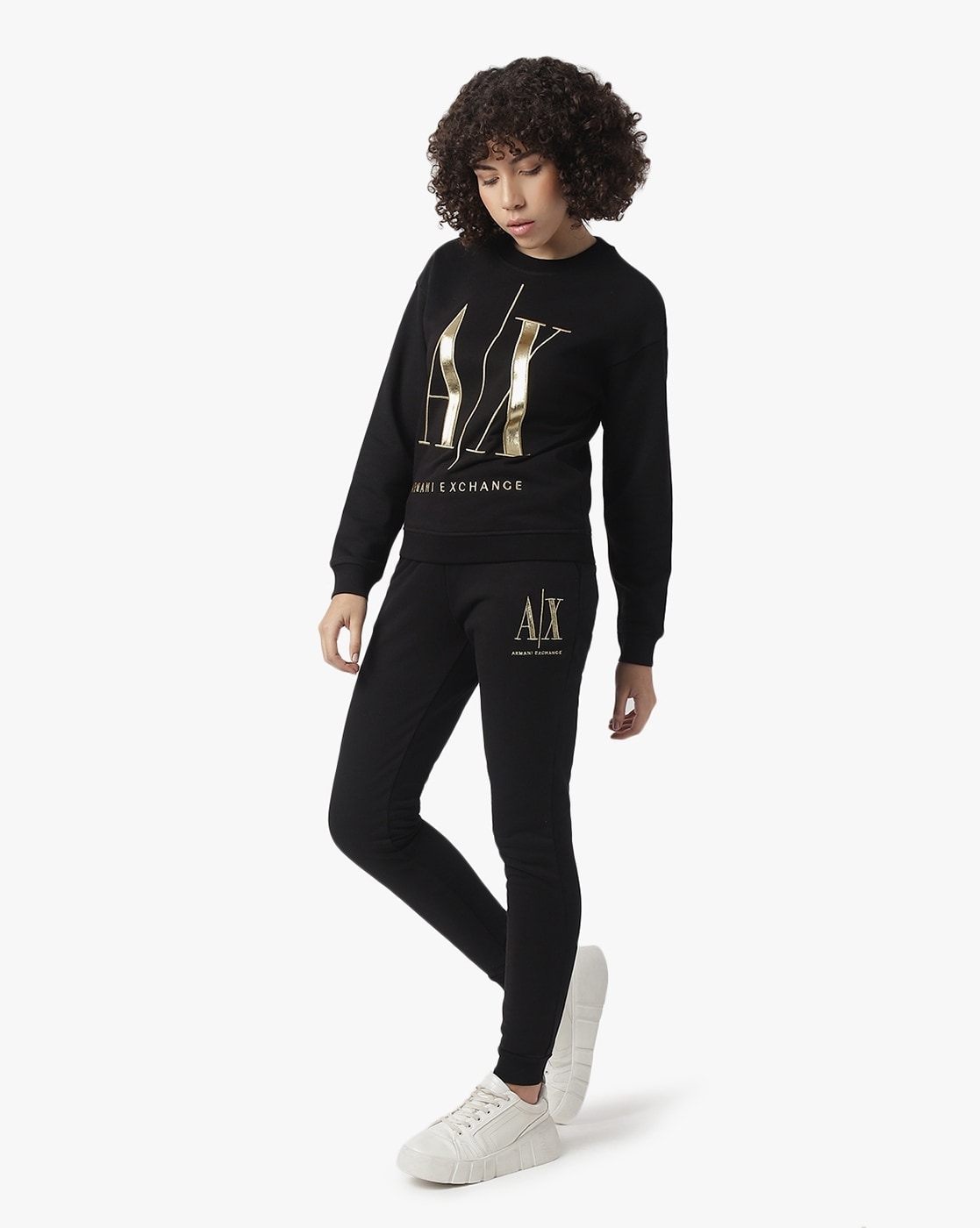 Buy Black Track Pants for Women by ARMANI EXCHANGE Online Ajio