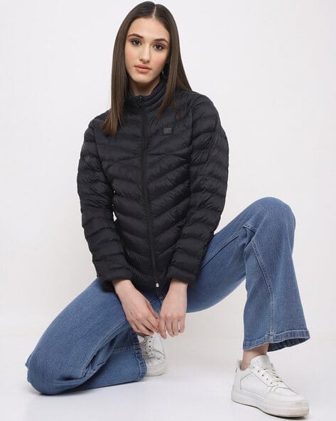 Quilted Zip-Front Jacket