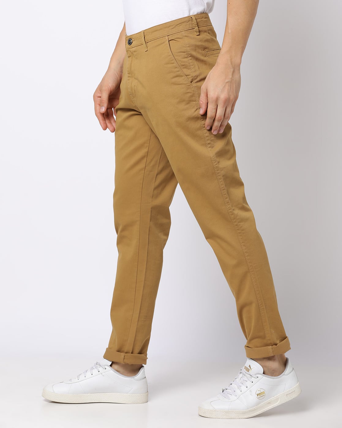 Flat-Front Tapered Fit Chinos