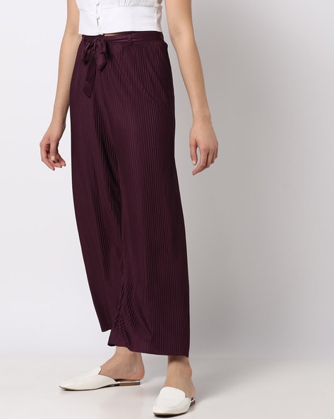 Forever 21 Sheer AccordionPleated Palazzo Pants  Fashion Pleated pants  outfit Fashionista clothes