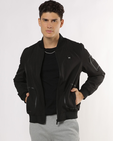 Michael Kors Men's Barracuda Zip-Front Twill Bomber Jacket | CoolSprings  Galleria