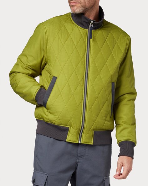 Buy PS PAUL SMITH Quilted Bomber Jacket   Green Color Men   AJIO LUXE