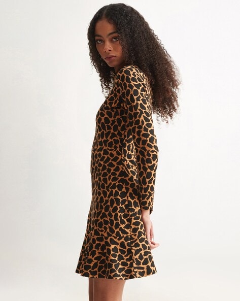 Animal print shift on sale dresses