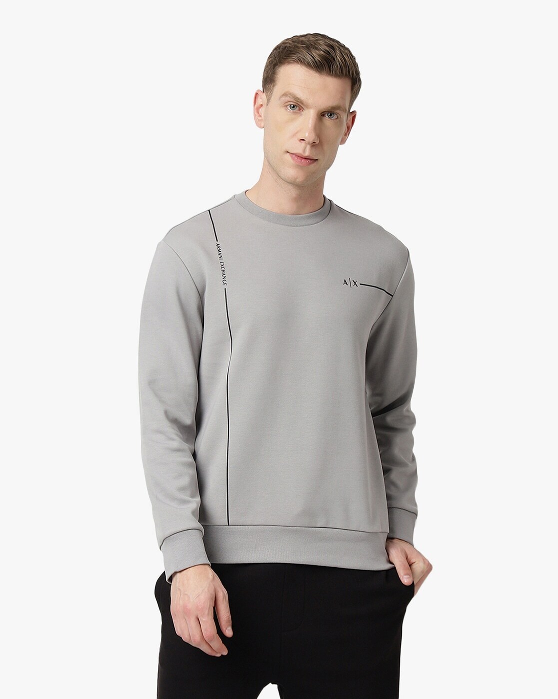 Armani crew clearance neck sweatshirt