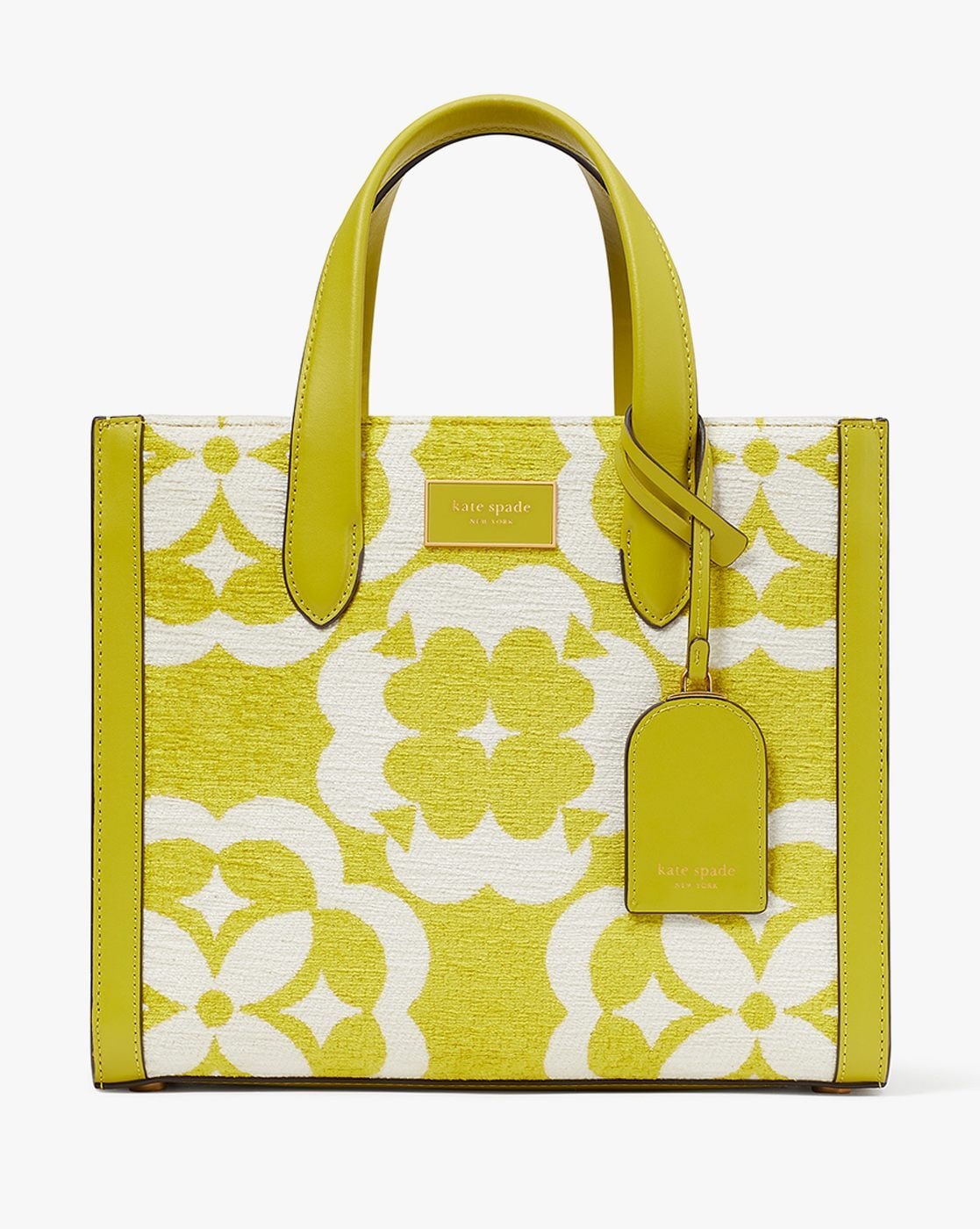 Kate Spade Mini Manhattan Crossbody Womens Yellow Leather Tote Shoulder Bag