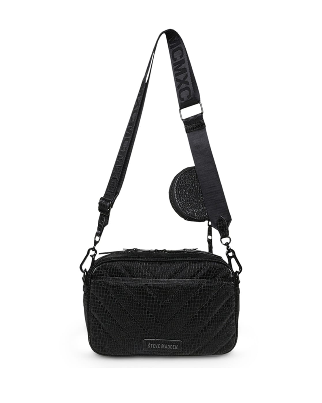 SETH Bag Black | Women's Top Handle Studded Hobo Bag – Steve Madden
