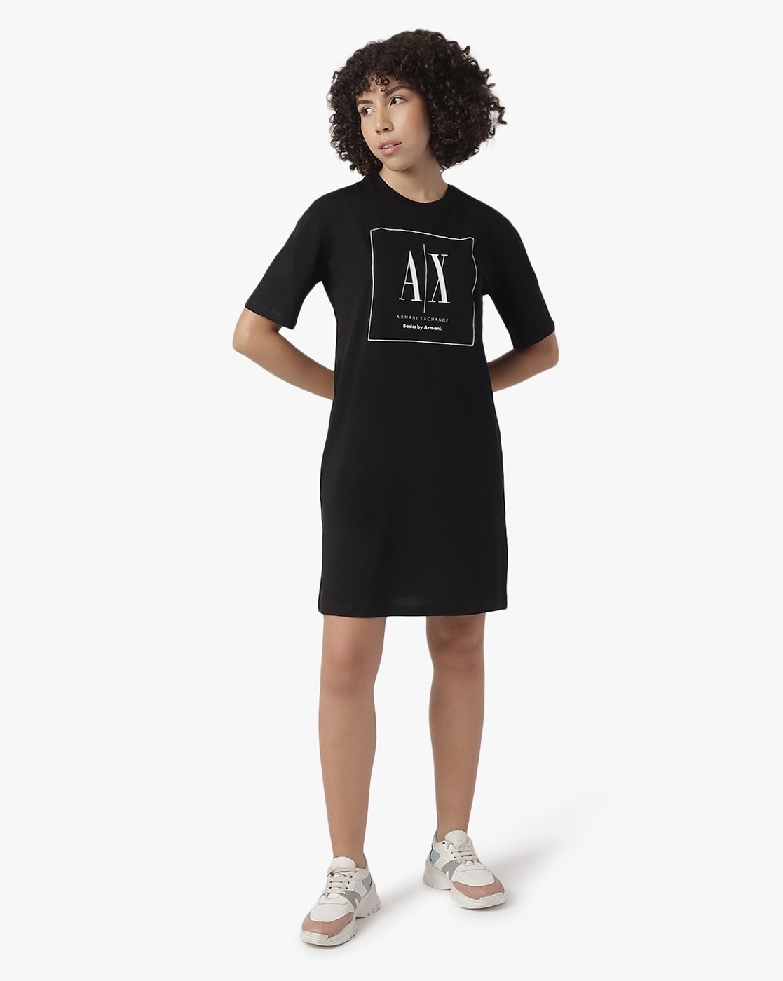 Armani exchange black outlet dress