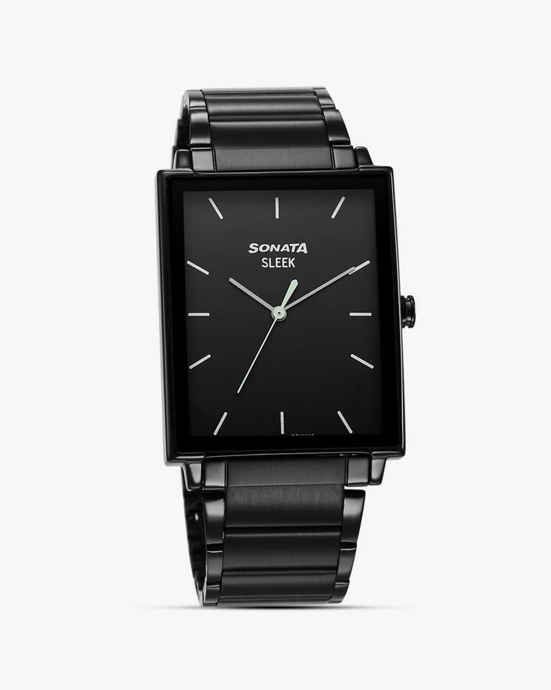 Sonata black watch for men new arrivals