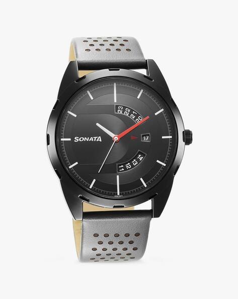 SONATA Men 7149NL01 Analogue Watch with Printed Strap