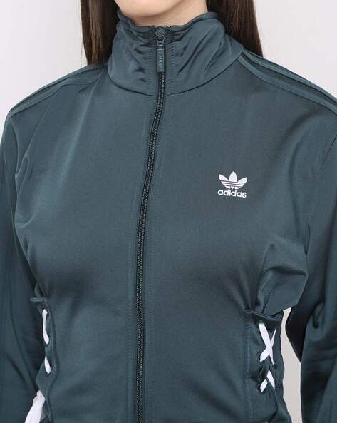 Green adidas hotsell jacket womens