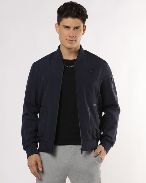 Buy Next Men Navy Blue Bomber Jacket - Jackets for Men 2009632 | Myntra