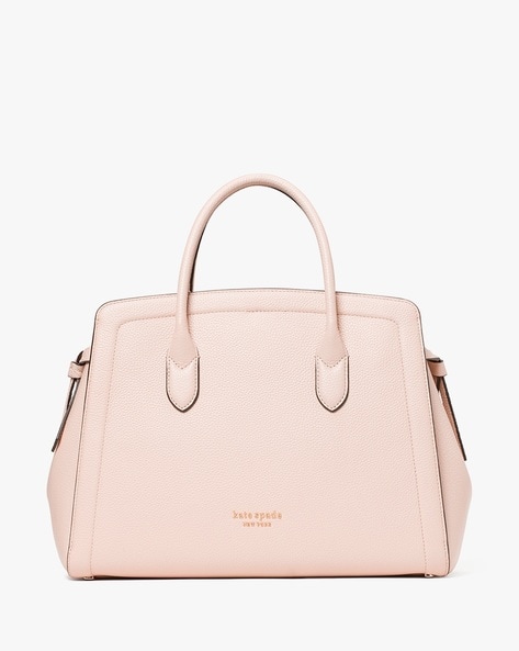 Kate Spade Light Blush Pink Medium Satchel Convertible Crossbody Handbag  Leather | eBay