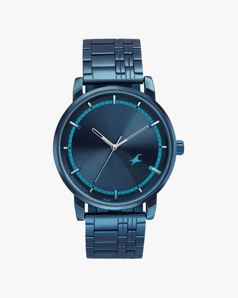 Buy FASTRACK Mens Blue Dial Leather Strap Watch | Shoppers Stop