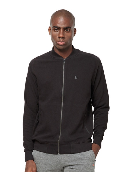 Bomber jacket clearance with zip pockets