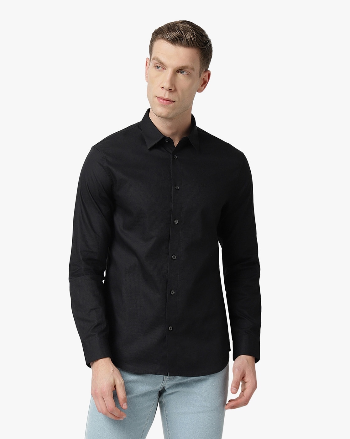 Armani jeans black shirt sale