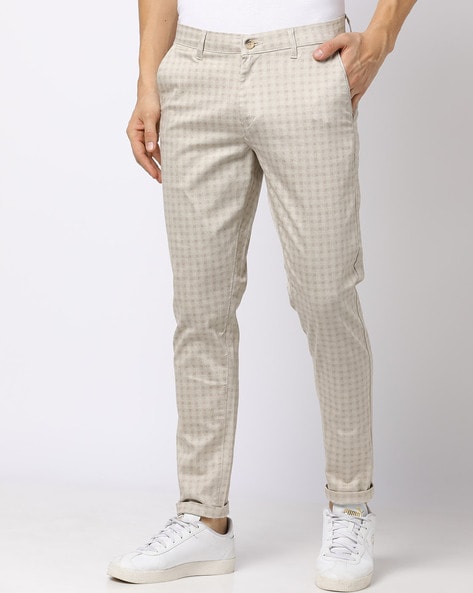 Buy Louis Philippe Beige Trousers Online  703946  Louis Philippe