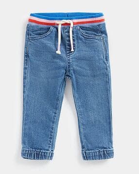 mothercare Mid-Wash Joggers with Elasticated Waist-picture-13