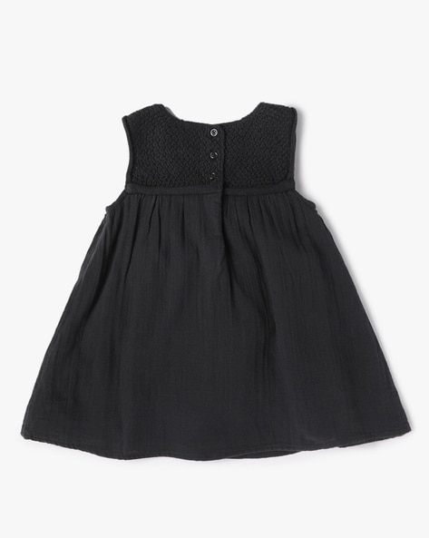 Kids Black and White Peter Pan Collar Dress - Spirithalloween.com