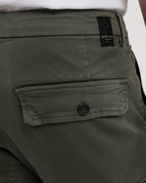 REPLAY & SONS Cargo Trousers Green for boys | NICKIS.com