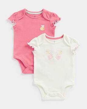 mothercare Pack of 2 Cotton Bodysuit-picture-26