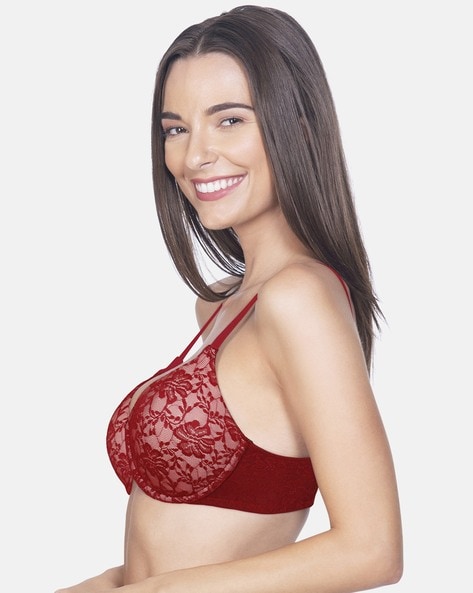 Buy Amante- Lace Legacy Padded Wired Lace Full Cover T-shirt Bra