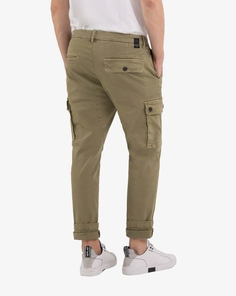 Replay Cargo Trousers Jaan Hyperflex | Olive | Aphrodite1994