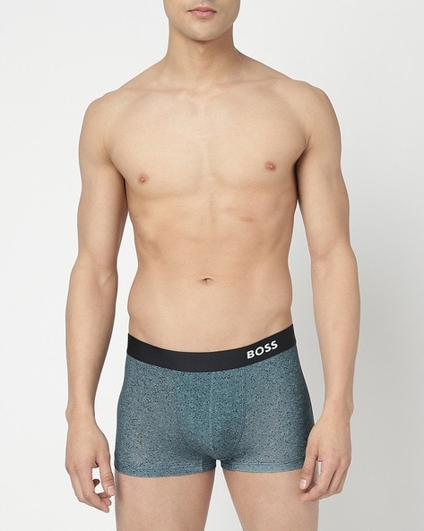 Logo Waistband Stretchable Microfibre Trunks