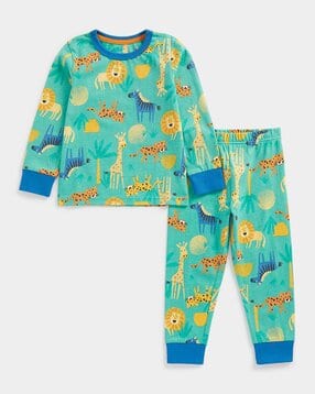 mothercare Printed Round-Neck Pyjama Set-picture-38