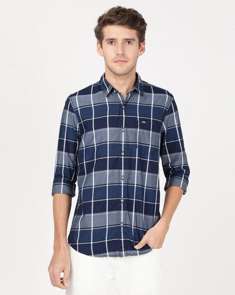 Lee Men Checked Slim Fit Shirt