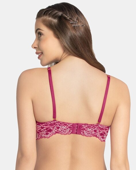 Buy Amante Lace Padded Wired Demi Coverage Eternal Bliss Bra online