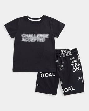 mothercare Printed Crew-Neck T-Shirt with Shorts-picture-22