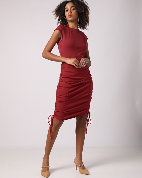 Buy Maroon Dresses for Women by Trend Arrest Online | Ajio.com