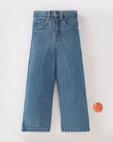 Buy Blue High Rise Wide Leg Jeans For Women Online - ONLY