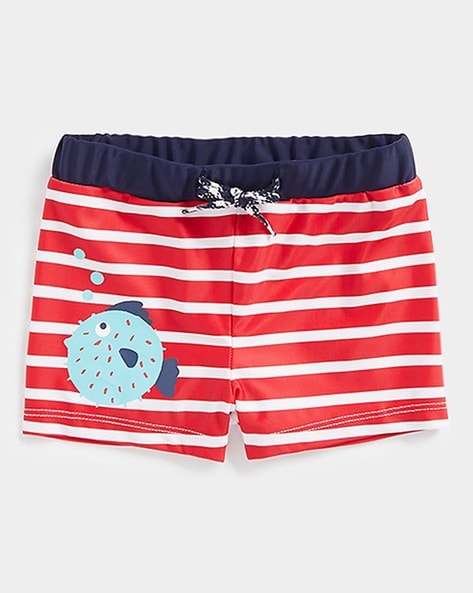 Mothercare Striped Trunks with Drawstring Waist