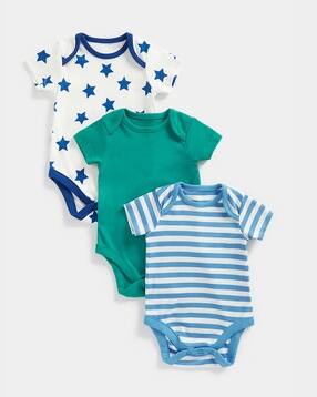 Pack of 3 Printed Bodysuits