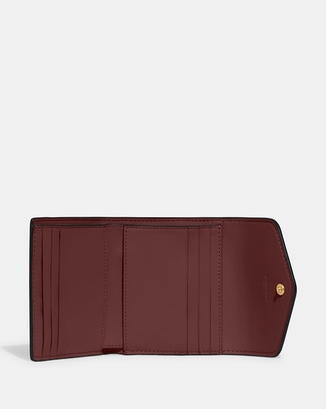 Buy Coach Wyn Small Wallet In Colorblock Signature Canvas | Maroon Color  Women | AJIO LUXE