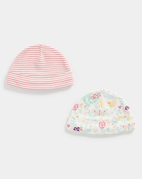 Mothercare Pack of 2 Printed Caps