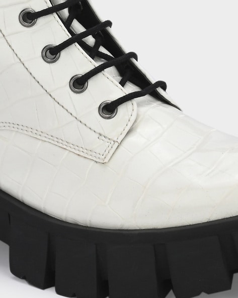 Buy White Boots for Women by ADORLY Online