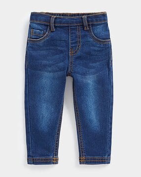mothercare Semi-Elasticated Waist Mid-Wash Jeans-picture-42