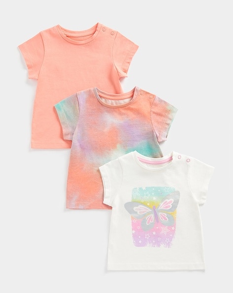 Mothercare Pack of 3 Round-Neck T-Shirt