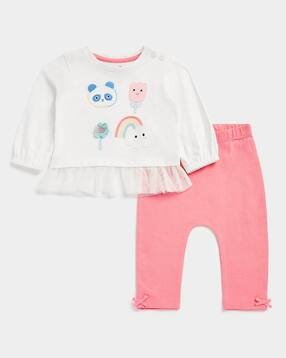 Round-Neck Top & Pants Set-image-36