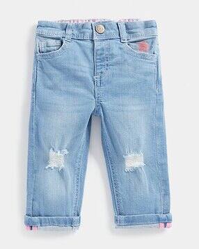 mothercare Lightly Washed Distressed Jeans-picture-33