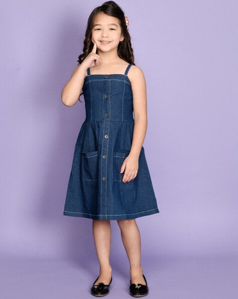 Buy Blue Dresses & Frocks for Girls by BUDDING BEES Online | Ajio.com