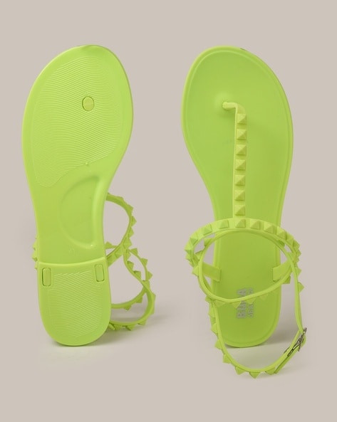 Lime green jelly sandals new arrivals