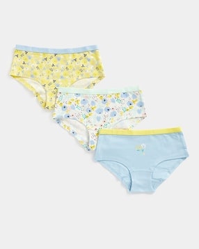 mothercare Pack of 3 Floral Print Briefs-picture-23